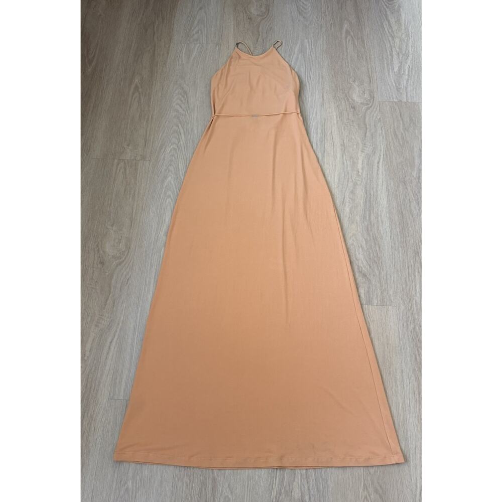 Francisco Costa For Calvin Klein Strappy Camel Maxi Dress Sz. 0